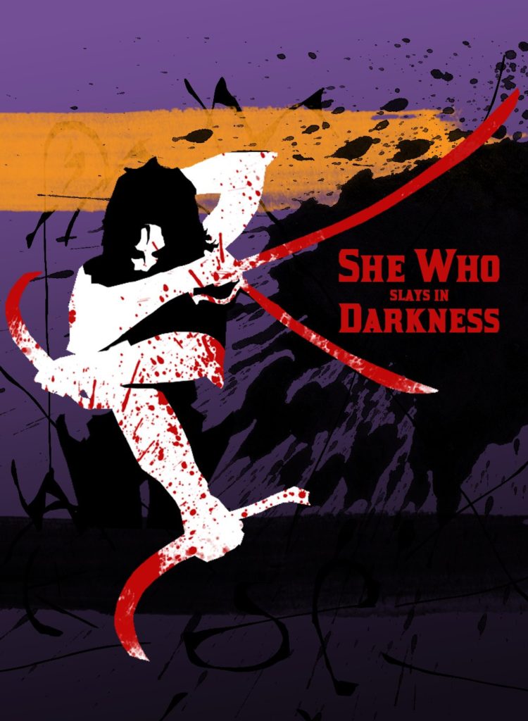She Who Slays In Darkness by @DarkLavendrVoid